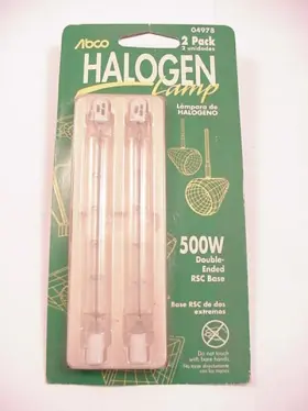 04978 Abco Halogen Lamps 2-pack 120 Volt 500 Watt Ships The Same Day