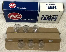 Ac Guide L1156 L1157 New Old Stock Box Of 3 1156 And 1157 L1155 Miniature Lamps Bulbs