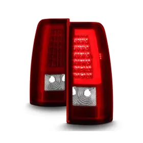 Acanii Ac-a-o-cs99v3-lbled-rc - For 1999-2006 Gmc Sierra 1500 99-02 Chevy Siverado Red Led Tube Tail