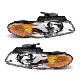 Adcarlights Ad-dcr0096885 Headlight Assembly Pair For 1996-2000 Dodge Grand Caravan Chrysler Town And Cou