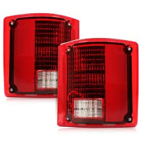 Ai-1253 Almuloo Tail Lights Led Compatible With 1975-1986 Chevy Chevrolet C10 Rear Lamps