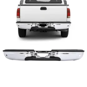 Ai-923 Almuloo Rear Bumper Compatible With 2001-2007 Ford F-250/f-350 Super Duty Sensor Ho