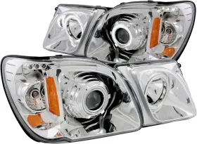 Anzousa 711182001463 111169 Chrome Clear Projector Halo Headlight For Lexus Lx470 - Sold In