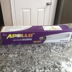 Apollo 676758701058 Horticulture 1000w Hps Grow Light Bulb Lamp 140 000 Lumens Hydroponics
