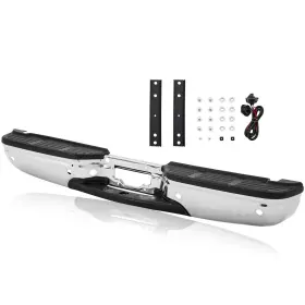 Apsve Ca23122501 Rear Bumper Assembly Compatible With 1999-2007 Ford F250 F350 Super Duty With
