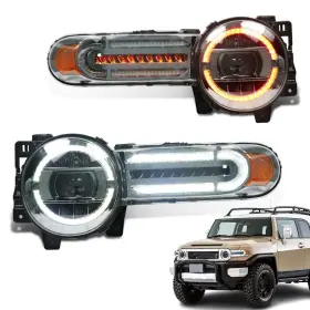 Fj-2007b-z-us4 Archaic Headlights Assembly For 2007-2021 Toyota Fj Cruiser Sequential Turn S