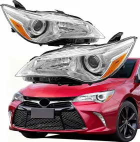 Aresparts Ak-tyca1517 Pair Headlight Assembly Set For 2015 2016 2017 Toyota Camry Se Le Xle Hybrid