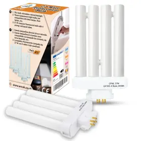 Arsuk Ars-27w 27w 4-pin Gx10q-4 Cfl Bulb 6500 Pack Of 2 Daylight White