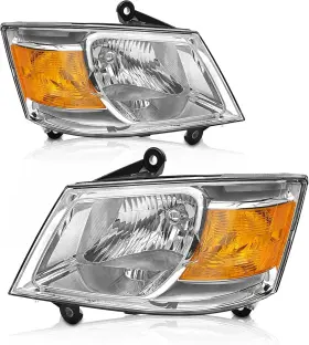 As As-dcr0008885 Headlight Assembly Compatible With 2008 2009 2010 Dodge Grand Caravan For 08