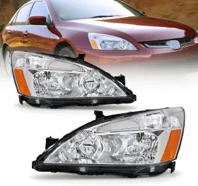 As As-hac0003885 For 2003-2007 Honda Accord Headlight Assembly Compatible With 2003 2004 2005