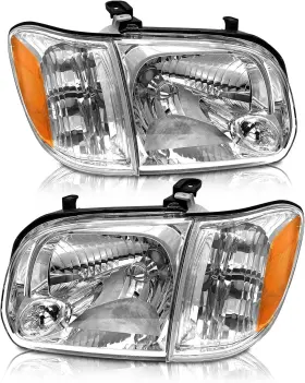 As As-ttu0005885 Headlight Assembly Compatible With2005 2006 Toyota Tundra Double/crew Cab And