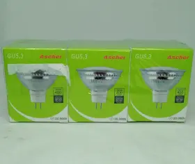Kl-mr4w Ascher Lot Of 3 4w Warm White Gu5.3 12v Bulbs