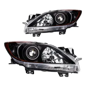 Autosity Lah420 Headlight Assembly 1 Pair Front Dot Fit For 2010-2013 Ma-