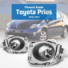 Autowiki Aw30-0293-09s Fog Lights For 2010-2011 Toyota Prius 2pcs Oem Replacement Set With