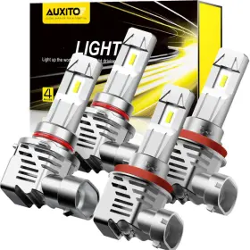 Auxito B0djrc95my 9005/h8/h9/hb3/h11 Light Bulbs 6500k Cool White 180000lm Brighter