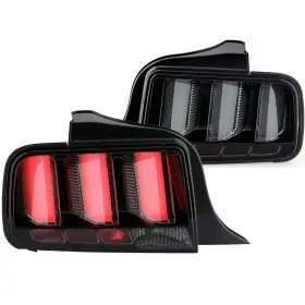 Beoc-qat-bdwda003 Beoc Sequential Tail Lights For 2005-2009 Ford Mustang Black Smoked Led Tube Signa