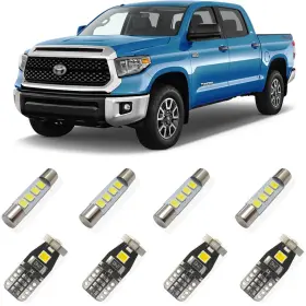 Bj-led-k004 Bojer Led Interior Light Kit Package Compatible With Toyota Tundra 2014 2015 2016 2