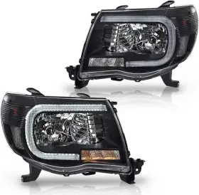 Branded 02hla2036cbw-tanew G-plus Led Drl Tube Halo Projector Headlights Without Bulbs Fit For Toyota Tacoma 2