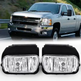 02hla4502awt-gpfba Branded Fog Lights Bumper Lamp Compatible With Chevy Silverado 1500/2500/3500 2003 2004