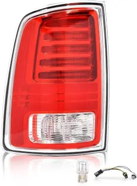 02rla3724awtl-gp24 Branded Left Tail Light With Bulbs Dodge Ram 1500 2013-2018/fit Dodg 2500 3500 2014-20