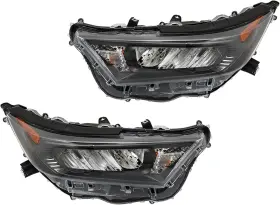 Branded 1-6309948-937856 Headlight Assembly Replacement For Toyota Rav4 Le Xle 2019-2021 Black Headlights