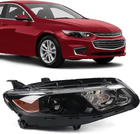 Branded 16xflmrbddrh Headlight Assembly For Chevy Malibu Projector 2016-2018 Replacement Halogen Head