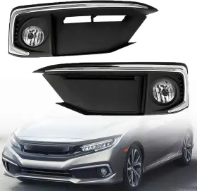 2-1020827-126515 Branded Light Lamp Assembly Passenger And Driver Side Civic Coupe/sedan 2019-2020 With H