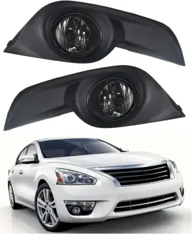 2-1520244-267848 Branded Fog Lights Lamps With Chrome Black Bezel For Altima 2013-2015 Sedan 4