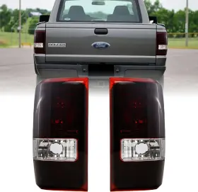 330-1930p-u-sr Branded Tail Lights Left Right Compatible With 2001-2011 Ford Ranger Dark Cherry Re