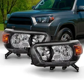 5-hd-jh-t4r10-oebk-l-r Branded Fits 2010 2011 2012 2013 Toyota 4runner Sr5/trail Model Halogen Type With Trail P
