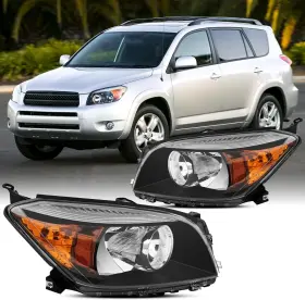 Branded Ak-tr060826 2pcs Headlights Assembly Set For 2006 2007 2008 Toyota Rav4 Base/limited/sport S