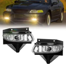 Branded Bona-fd-451 Fog Lights Compatible With 1999-2004 Mustang Front Bumper Driving Lam