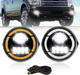 Branded Ch-fd-100l Led Fog Lights Fit For 2006-2014 Ford F-150 F150 Truck Lamps With Daytime R