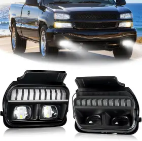 Branded Cv-243l2 Fog Light Compatible With 2003-2007 Chevy Silverado All Models / 2002-2006 Avala