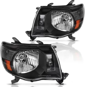 Dha443 Branded Headlights Assembly Compatible With Tacoma 2005 2006 2007 2008 2009 2010 2011 Bl