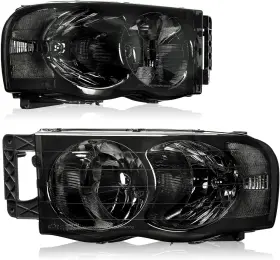 Dwha0235 Branded Headlights Assembly Compatible With 2002 2003 2004 2005 Dodge Ram 1500 2500 350