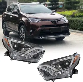 Branded Dy-9348319-652615-gx Headlight Assembly Replacement For 2016 2017 2018 Rav4 Left And Right Front Head
