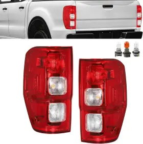 Elt-001 Branded Tail Light Assembly Compatible With 2019-2023 Ford Ranger Halogen Type Without Blind