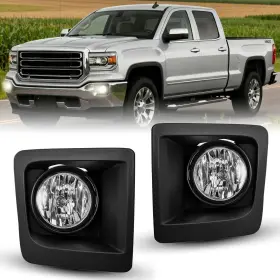 Branded Fog-b16 Nilight Fog Lights Assembly Compatible With 2014 2015 Gmc Sierra 1500 Left Drive