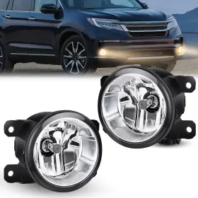 Fog-e40 Branded Fog Lights Assembly For 2013-2020 Honda City Crv Crz Civic Crosstour Ram Promas