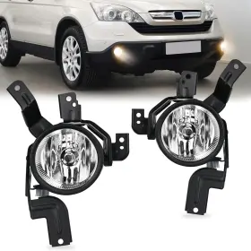 Fog-e42 Branded Fog Lights Assembly Compatible With 2007 2008 2009 Honda Crv Ex Ex-l Lx Light Re