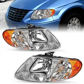 Gd01-07 Branded Headlight Assembly For 2001-2007 Dodge Grand Caravan / Chrysler Town A