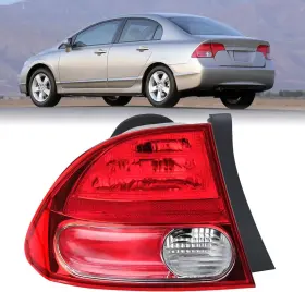 Hcivic2006lffba Branded Tail Lights Compatible With Honda Civic 2006 2007 2008 Left Brake Turn Signal T