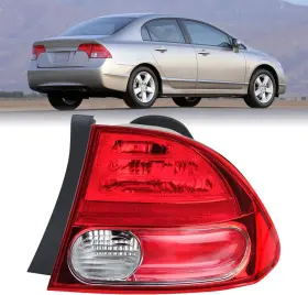 Hcivic2006rhfba Branded Tail Lights Compatible With Honda Civic 2006 2007 2008 Right Brake Turn Signal