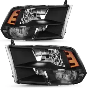 Hl-09-18rm Branded Headlight Assembly Replacement For 2009-2018 Dodge Ram 1500/2010-2018