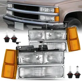 Hl-cck-94-99 Branded Headlights Assembly Compatible With 1994-1998 Chevy Silverado C10 C/k 1500 2500 Hl-cck-94-99 Branded Headlights Assembly Compatible With 1994-1998 Chevy Silverado C10 C/k 1500 2500