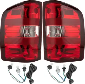 Branded Hy156-rblr Tail Light Assembly Compatible With 2007-2013 Chevy Silverado 1500 2500hd 3500hd