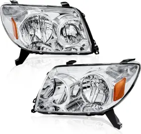 K105gg31802kj5 Branded Pair Headlights Assembly Compatible For Toyota 4runner 2003-2005 With Clear Lens