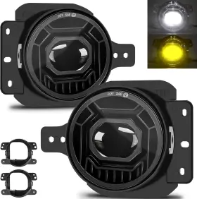 Branded Ks-425003 4 Inch Round Led Fog Lights For 2018-2025 Jeep Wrangler Jl Jlu And Gladiator