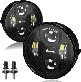 Branded Ks-wdtc001-a Round Led Fog Lights For 2005-2011 Toyota Tacoma 2004-2006 Solara 2008-2015 Se